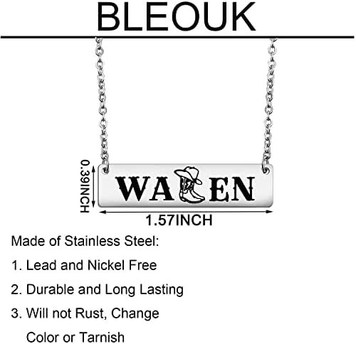 Música country de Okeych Colar inspirado Women Women Women Gift Jóias Ocidentais Merch Western Country Music Amante Presente Presente