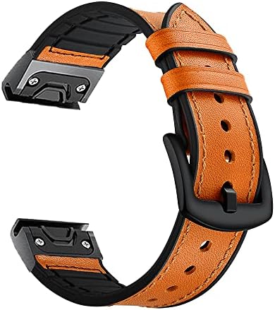 Sawidee 22 26mm Sport Watch Band Strap para Garmin Fenix ​​6 6s 6x Pro 5x 5 mais 3HR 935 S60 D2 Pulteração de couro