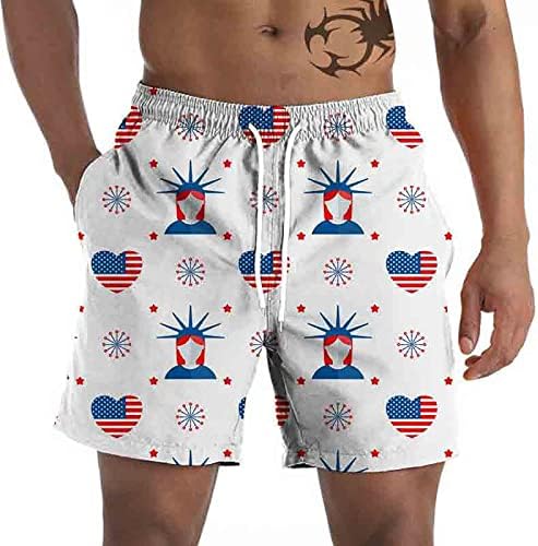 Shorts masculinos shorts de praia personalizados personalizados para homens verão sworts sweat férias bandeira americana