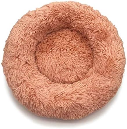 Ansuan Luxury Fluffy Dog & Cat Bed Plelight Donut Cuddler Round Pet Ced