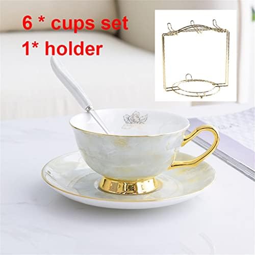 Zhuhw caneca de mármore de marmore china conjunto de café conjunto de chá de cerâmica