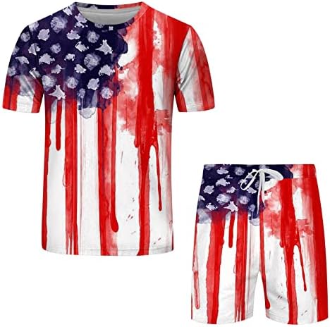 BMISEGM Summer Men Shirts Men Flag da Independência Planta Primavera Esportes de lazer confortável Casaco suor respirável para