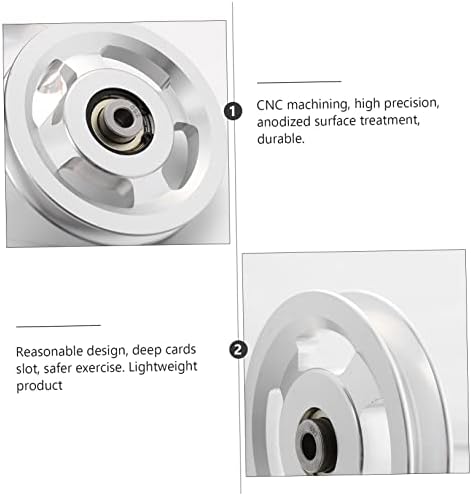 CLISPEED 3pcs Acessórios para exercícios da polia de liga de alumínio de alumínio Exercício Alumínio da roda de alumínio da roda de alumínio