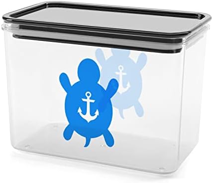 Bolsas de armazenamento transparente de contêiner de armazenamento de alimentos ancoragem de tartaruga marinha com tampa de vedação