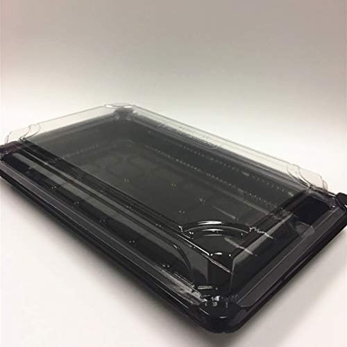 TOGOTAINER | 100/PACK PLA Material Compostável Returno Retângulo Sushi Box Togo Alimentos Recipiente com tampa Bandeja 9,5