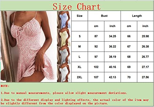 NXXYEEL Women Sundresses para a praia Sexy Vosos de teia de suspensório de decote em vasos em V Vestidos de estampa floral casual casual