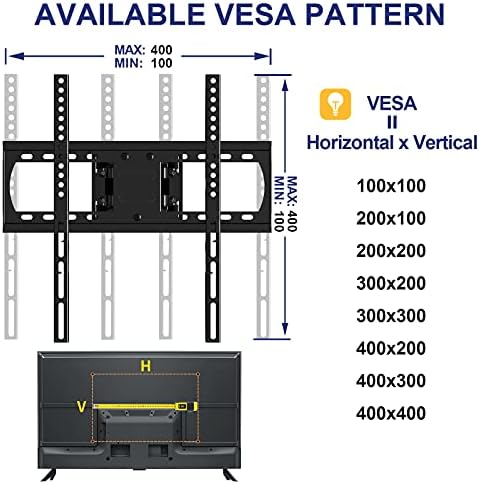 Suporte de TV de montagem na parede de TV Rentliv para a maioria das TVs de 26 a 55 polegadas, montagem de TV de movimento