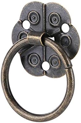 20 PCS Móveis de ferro Mini Gaveta de alça, gaveta da forma de ameixa Pull, hardware de anel Pull, usado para gaveta de gaveta de jóia
