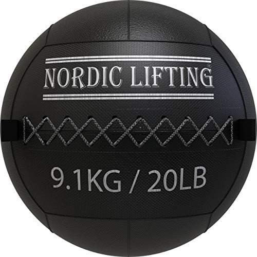 Nordic Lifting Slam Ball 15 lb pacote com bola de parede 20 lb