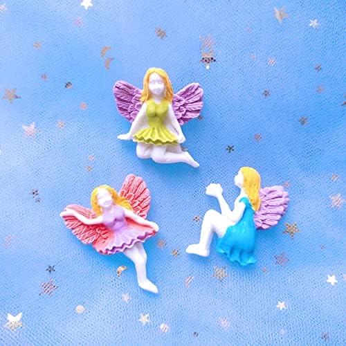 Anyana 4 Fairy Wizard Angel Angelic Cherub Silicone Mold Gnome Cake Fondant Goma Pasta Mold para pasta de açúcar Cupcakes de floresta decoração Decoração do capota