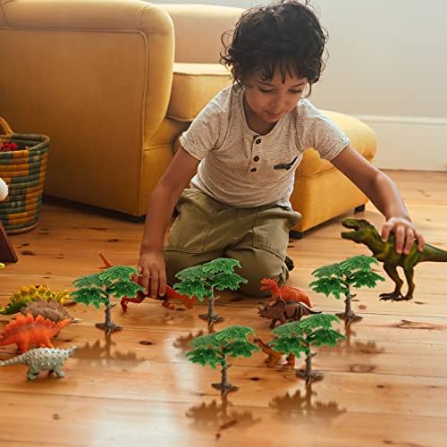 Toyvian 3 PCs Modelos de árvores simulados Miniature Cypress Tree Decors vívidos de ornamentos de árvores falsas para paisagem de brinquedo de paisagem de brinquedo de paisagem