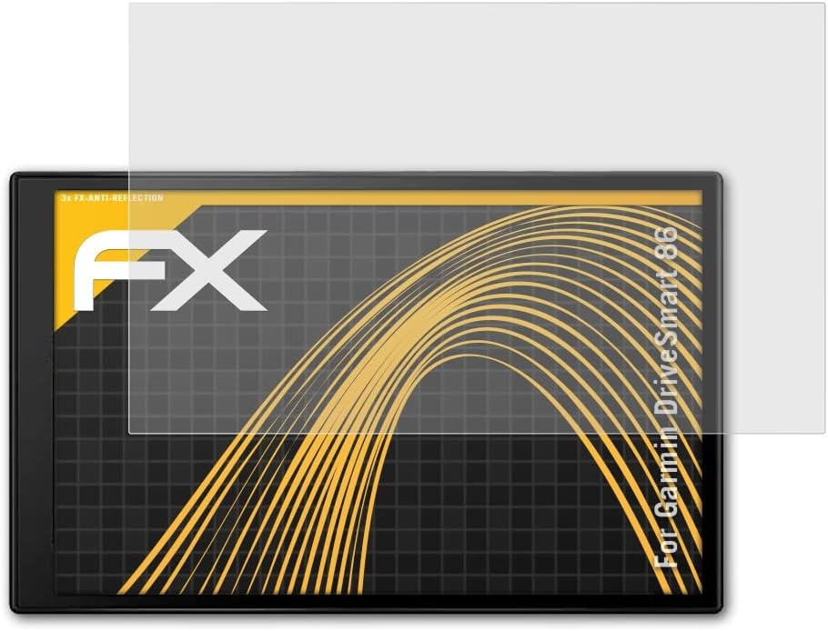 Protetor de tela AtFolix compatível com Garmin DriveSmart 86 Filme de proteção à tela, filme de protetor FX anti-reflexivo e absorvente