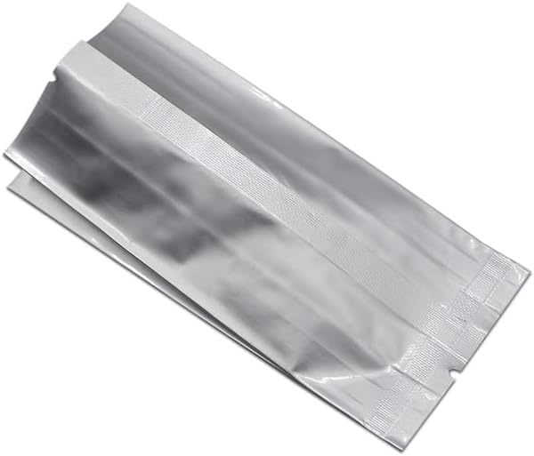 DHL 1000pcs/lote Myalr Foil Alimentos Bolsas de órgãos de armazenamento de alimentos prateado top top top puro alumínio