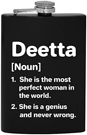 Deetta Definição A mulher mais perfeita - 8 onças de quadril bebendo balão de álcool