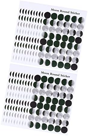 Sewacc 20 folhas Diy Scrapbooking em papel colorido em papel com lunar selando artigos de papelaria adesivos eclipse