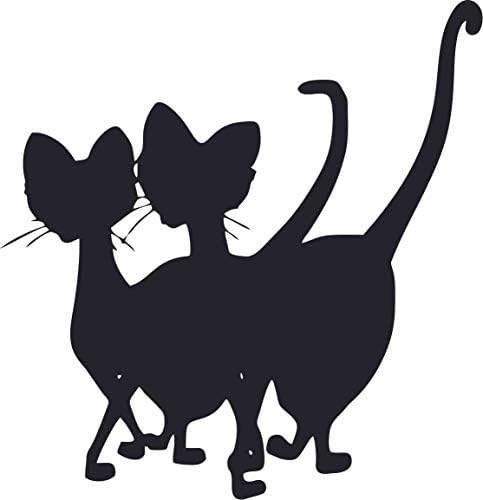 Si e Am Cat Lady Tramp Cartoon Personagens Decors adesivos de parede Design Decal