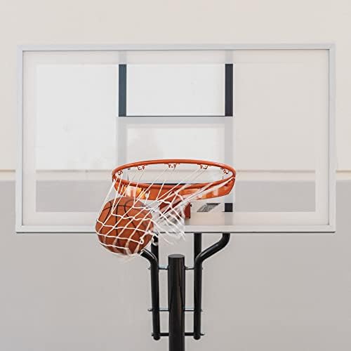 Cannon Sports White Basketball Net Substituição para externo/interno com 12 loop oficial