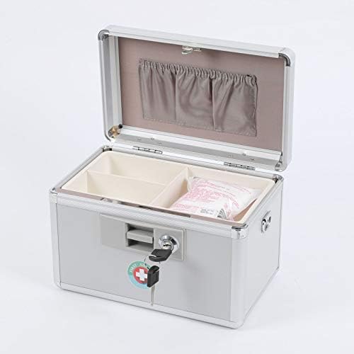 Caixa de medicina de travamento Kyodoled, caixa segura de chave de primeiros socorros com trava, caixa de trava de