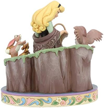 Enesco Disney Traditions de Jim Shore Beautas Adormecidas Aurora com Animais Feliz, 8 polegadas, Multicolor