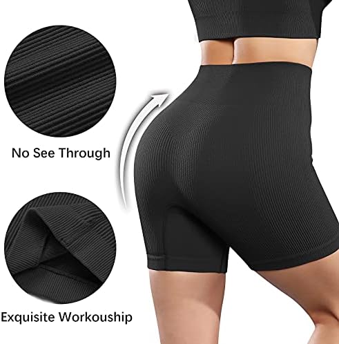 Lissmomo Feminino Feminino Sem Funcionário Yoga Biker Shorts Clebed Caista Allétics atléticos Leggings