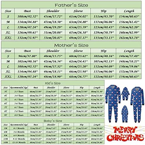 Conjunto de pijamas de Natal com correspondência familiar, mangas compridas com capuzes de mancales de maio -de -capim -pesadelo da família antes do Natal