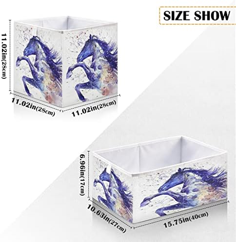 EMELIVOR Aquarela UNICORN UNICORN CUBE BIN DESCRADA DE LIBRAS DE ARMAZENOGENS CORTE DE BRINHAMENTO DE TRMOLAGEM PARA CUBE CUBE BINS