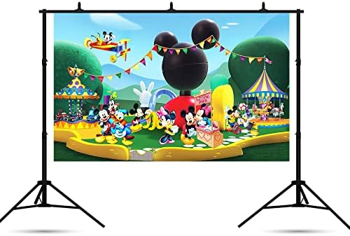 Cenário do clube do Mickey Mouse para decorações de festas de aniversário parque de chá de chá de bebê para decoração de mesa