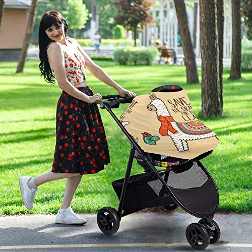 Capas de assento de carro para bebês lhama - Registro de bebês deve ter um dossel de carro com vários carros de uso, para meninos e