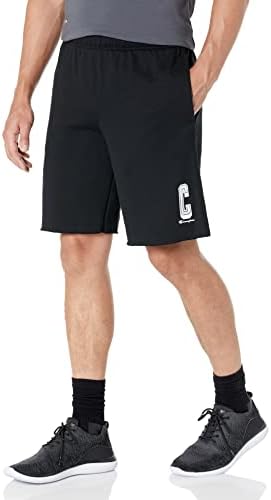 Campeão de shorts de lã PowerBlend masculino, shorts atléticos longos com bolsos