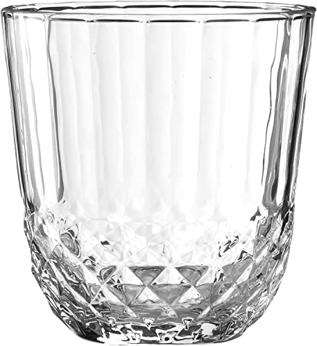 Biandeco Dion Whisky Glasses Conjunto de 6, 11 onças, copos de bar de lowball antiquados para beber bourbon, uísque escocês,