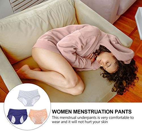Soimiss 2pcs Variedade feminina para menstruação Sufas de calças menstruais menstruais para calcinha de pacote de roupas íntimas