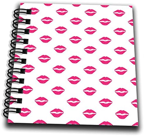 3drose fofo rosa beijo lábios Padrão de impressão - Livros de desenho