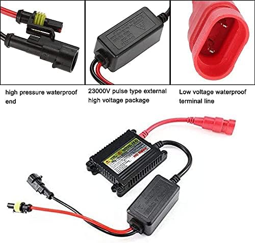 Reasrado HID, DC 12V 55W Kit de lastro HID HID HID para H1 H3 H4 H7 H8 H9 H11 9005 9006 Pacote de 2