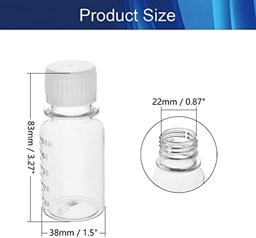 Aicosineg 5pcs 4,06 onças garrafas de plástico laboratórios reagentes químicos garrafas 120 ml garrafas de armazenamento sólido líquido