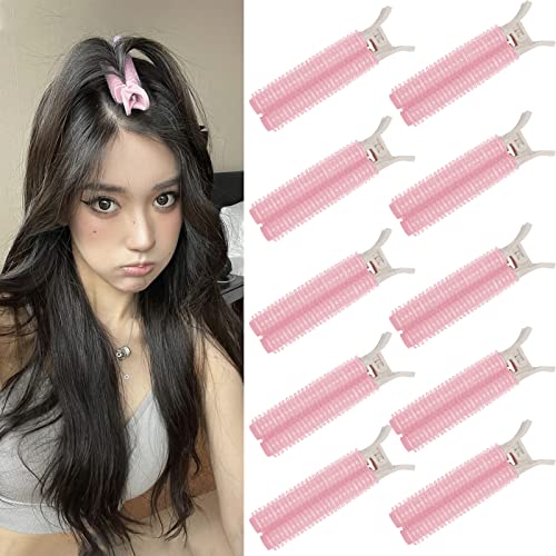Hapdoo 10pcs clipes de cabelo volumizantes rosa, clipes de raiz de volume para cabelos DIY e fofas de cabelo de dente
