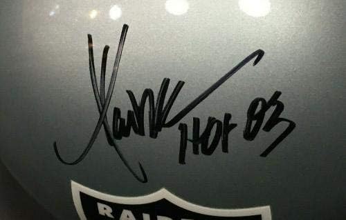 Marcus Allen assinou o capacete FS Raiders FS HOF 03 Autograph GTS Holo CoA - Capacetes NFL autografados