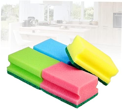 Esponja de esponja de prato alipis esponjas 10pcs para esfregar a borracha de lavagem em forma de I Boradeira de limpeza de