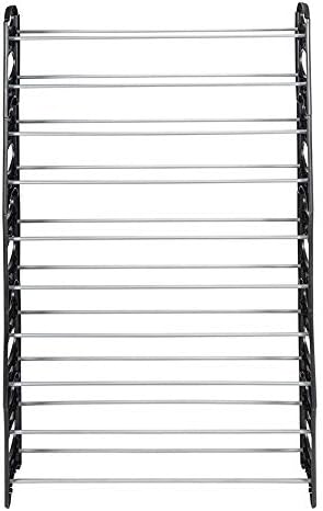 Rack de sapatos de 10 camadas de pocação, organizadores de calçados empilháveis, 20-50 pares de sapatos, grande capacidade, armazenamento de prateleira de sapatos, prateleira modular para economia de espaço, rack de sapatos ideal para sapatos, botas, chinelos