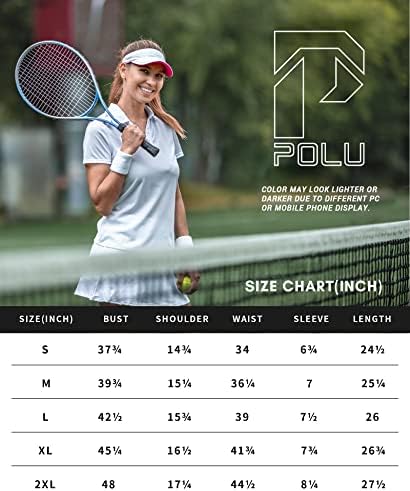 Camisas de polo femininas da Polu Manga curta Tênis de tênis de golfe rápido