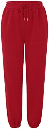 Calça de carga feminino calças casuais sólidas calças impressas bolsos elásticos da cintura calças de pernas largas