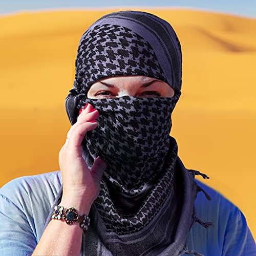 Shemagh Desert Tactical Desert Cabeça Militar Homens Mulheres Motocicleta Máscara Facial Máscara Bike Arab Wrap Summer