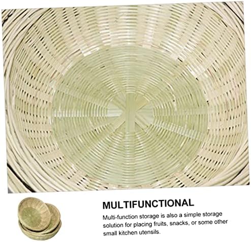 Vosareia 3pcs cesto de bambu cesta de cebola cesta de armazenamento de batata decoração rústica de casamento cesta de