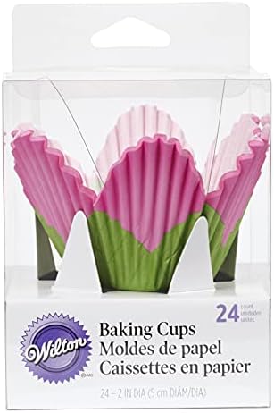 Wilton Bakecups 24ct, std, pétala rosa