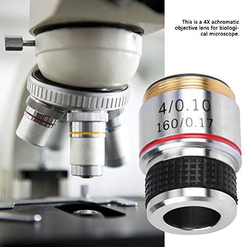 Lente de microscópio, aumente o objetivo do microscópio de contraste com o corpo do espelho de cobre para laboratório