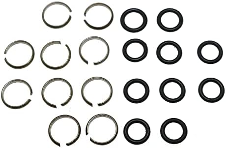 Rlecs 10 conjuntos de 1/2 Retentores de soquete de chave de impacto com o anel de ferramenta e acessórios de chave de impacto de o anel de o anel de impacto, anel de fricção, anel de porco, anel de retenção de acionamento quadrado do anel de o-ring