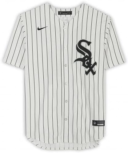 ELOY Jimenez Chicago White Sox Autografado White Pinstripe Nike Réplica Jersey - Jerseys MLB autografadas