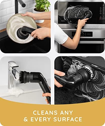Julho Home Handheld Electric Spin Spin, lavador de energia automático sem fio para chuveiro, limpador para ladrilhos, churrasqueira,