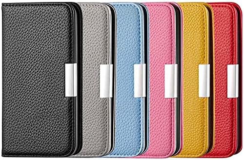 Velore Flip Phone Case, para Apple iPhone 14 Pro Case 6,1 polegadas 2022 Padrão Lichchee Couro de fólio magnético à prova de