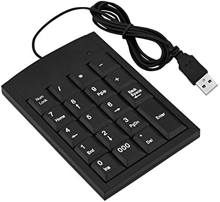 Teclado do Número do Teclado Numérico Mini Mini USB portátil para Laptop Compatível com Fords XP, Dows 7/8/9/10, Android, iOS, etc.