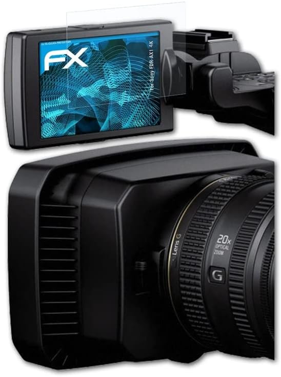 Atfolix Screen Protection Film Compatível com Sony FDR-Ax1 4K Screen Protector, filme de proteção Ultra-Clear FX